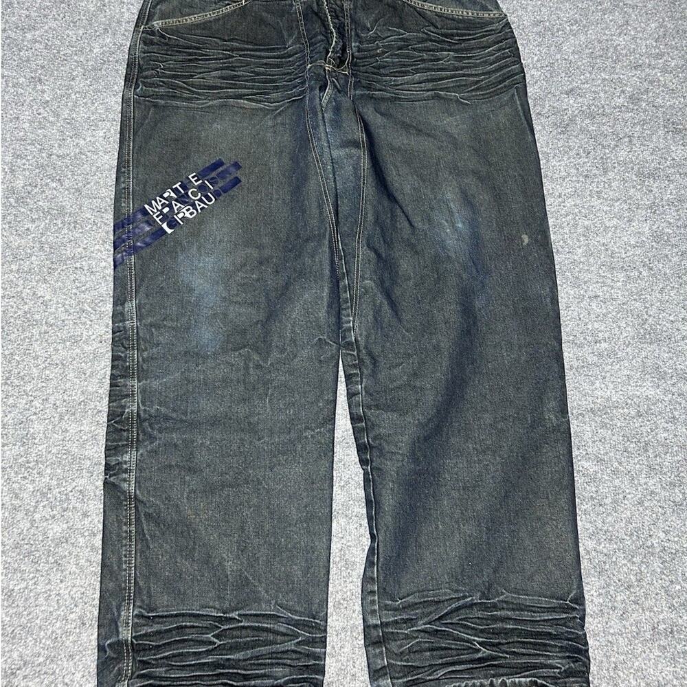 VTG 90s Y2K Marithe Francois Girbaud Jeans Mens 44x35 Baggy Distressed Denim